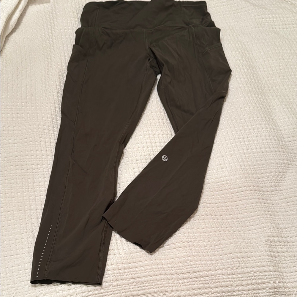 Lululemon olive green Leggings 6